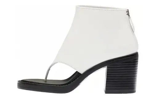 MIU MIU Leather Ankle Boots Women's White
