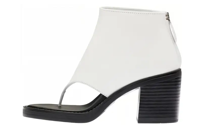 MIU MIU Leather Ankle Boots Women's White