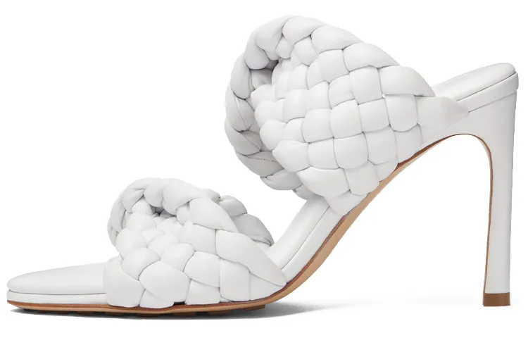 Bottega Veneta Slide Slippers Women's Optical Fibers White