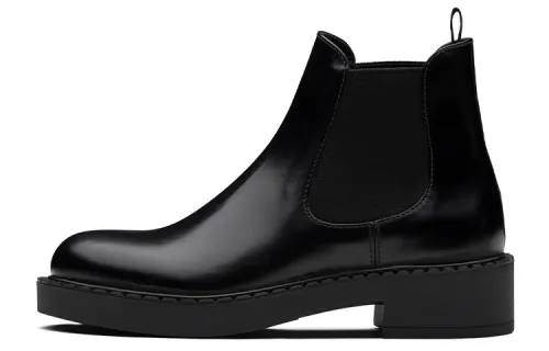 PRADA Ankle Length Chelsea Boots Women's Black