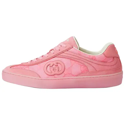 Gucci Wmns G74 'Interlocking G - Pink Suede' Women's