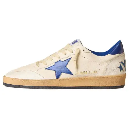 Golden Goose Ball Star Leather Low top Skateboard Shoes Women's Blue