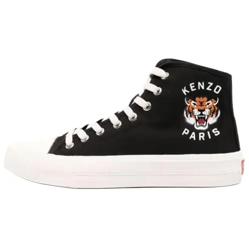 KENZO Tiger-print High-top Sneakers