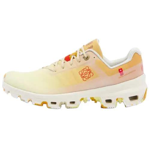 On x LOEWE Cloudventure Abrasion Resistant Abrasion Resistant Low top Sports Casual Shoes Men's Gradient Yellow