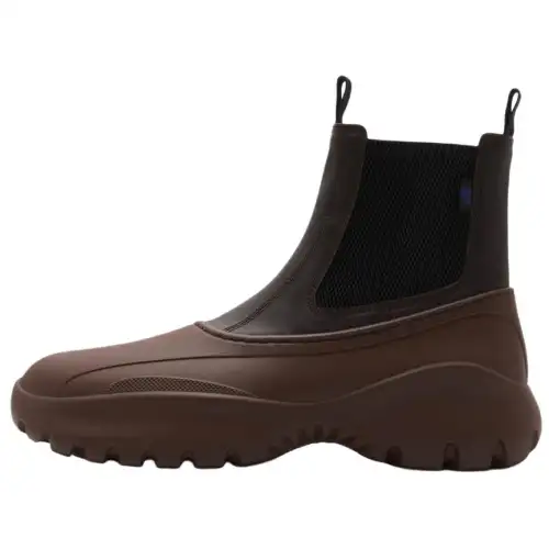 Burberry Scoot Short Chelsea Boots Men's Brown