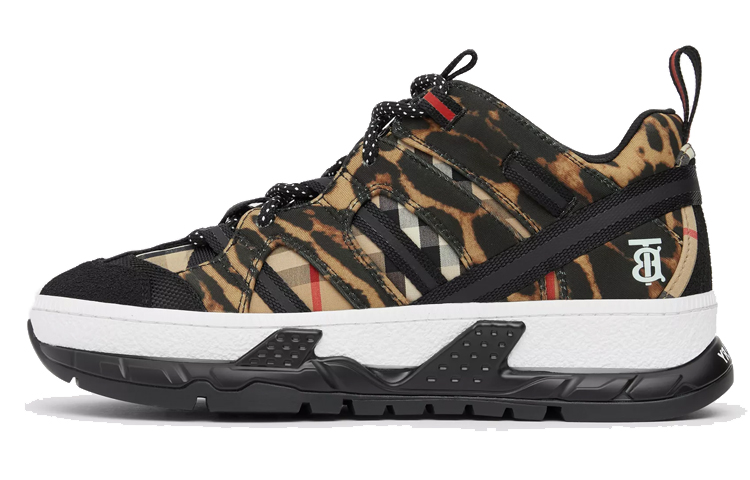 Burberry Union Low top Sports Casual Shoes Men's Leopard Print