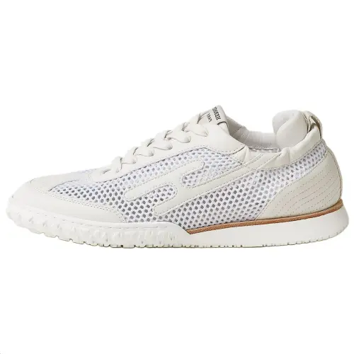 HERMES Jet Leather Low top Casual Shoes 2.2cm Women's White