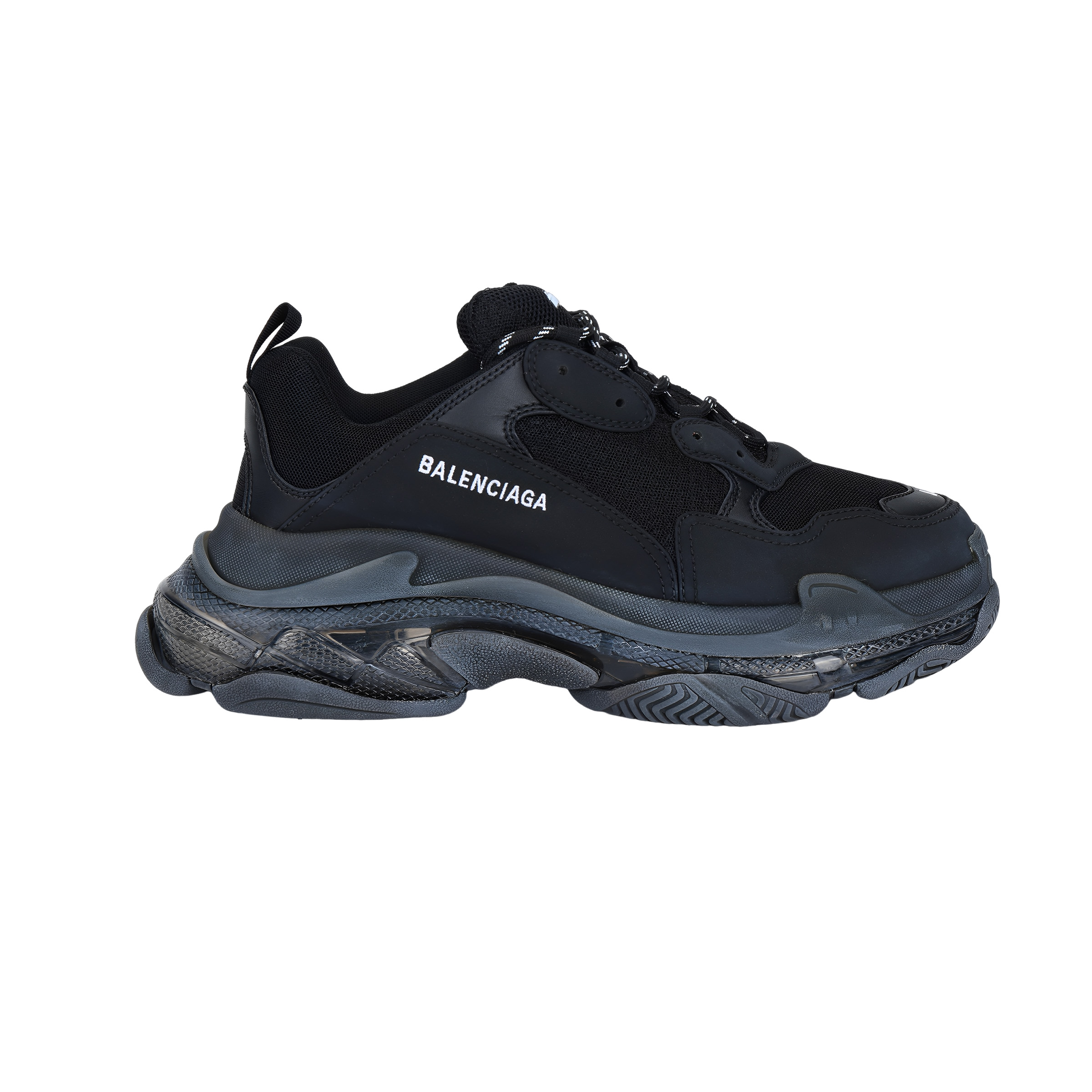 Мужские кроссовки Balenciaga Triple S (черные) — фото 2