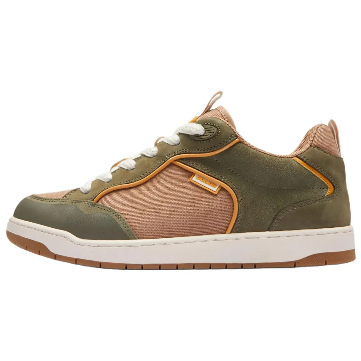 COACH Court C203 Signature Low top Skateboard Shoes Men's Green