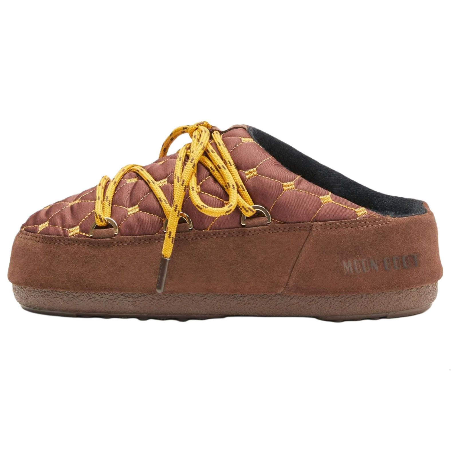 Женские сабо Moon Boot (красно-коричневые)