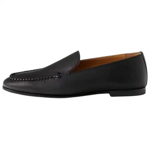 HERMES Ivo Casual Shoes 1cm Men's Black