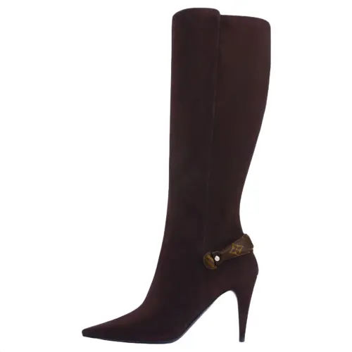 LOUIS VUITTON Legacy Knee high Boots 8.5cm Women's Brown