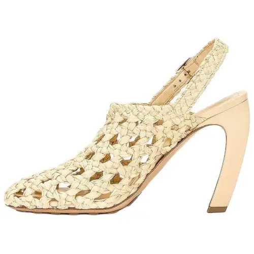 Bottega Veneta Jimbo Irregular Heel High Heels 10cm Women's Beige
