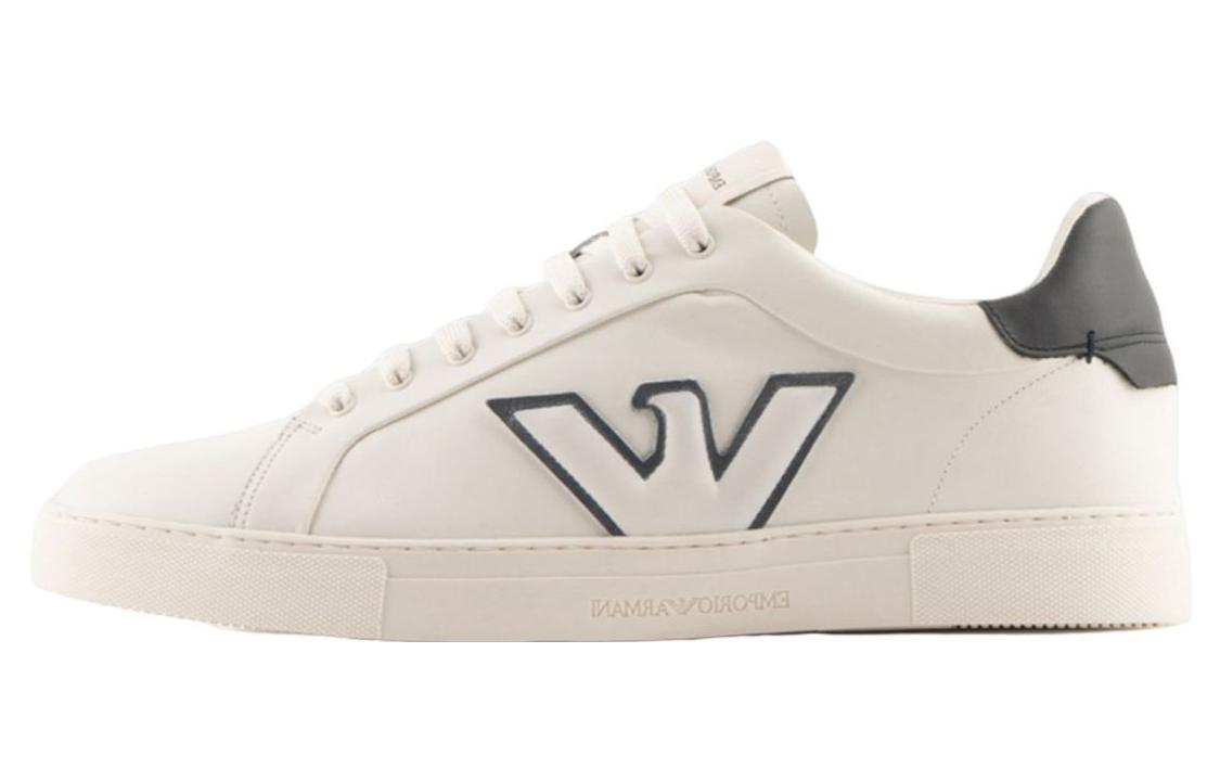 EMPORIO ARMANI Logo-patch Low-top Sneakers