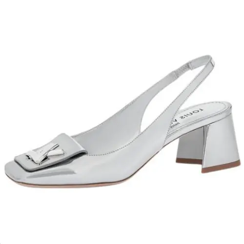 LOUIS VUITTON Shake High Heels 5.5cm Women's Silver