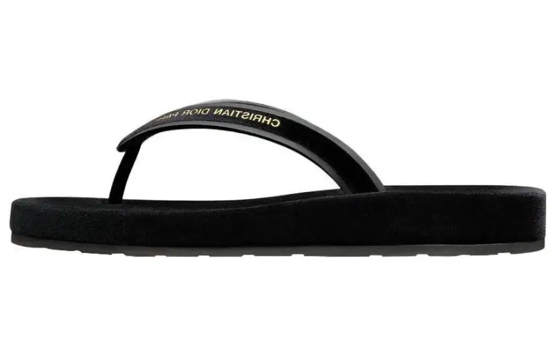 DIOR Diorsea Antibacterial Flip Flops Women's Black