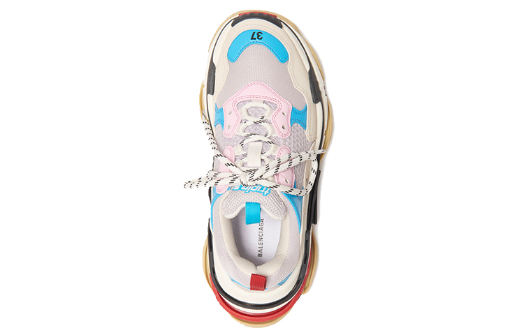 Женские кроссовки Balenciaga Triple S (бежевые) — фото 3