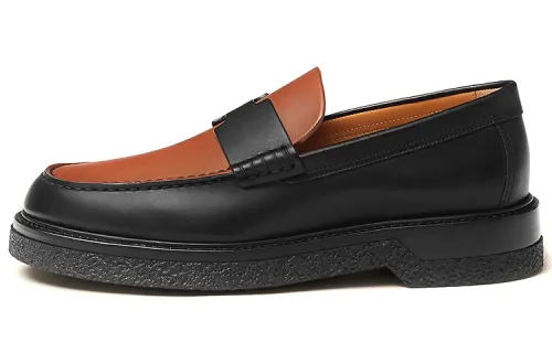 HERMES Dale Men's Casual Shoes Men's Low Top Black Brown