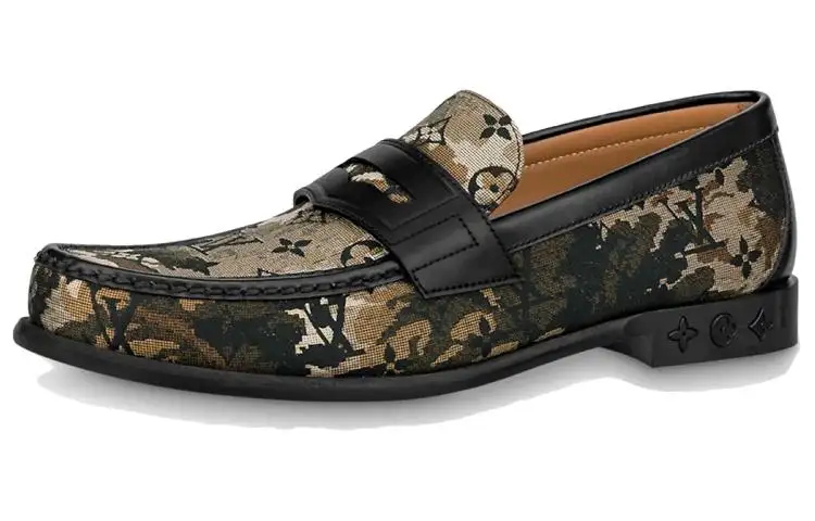 LOUIS VUITTON Loafers 'Brown Camouflage Monogram'
