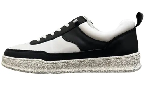 PRADA Low top Skateboard Shoes Men's White Black
