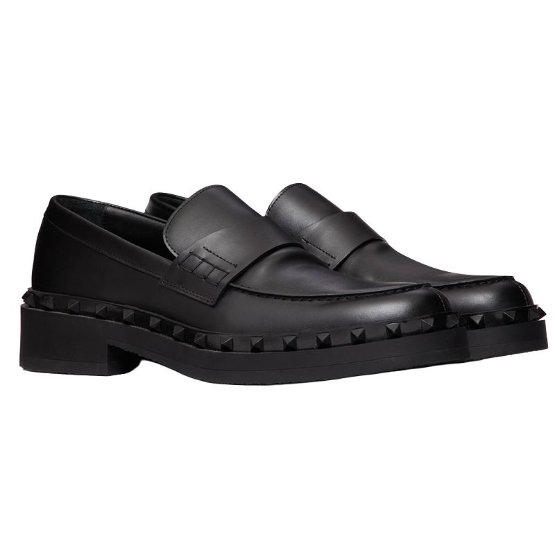 Valentino Garavani Rockstud Leather Loafers
