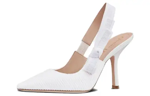 DIOR J'Adior Slim Heel High Heels 10cm Women's White