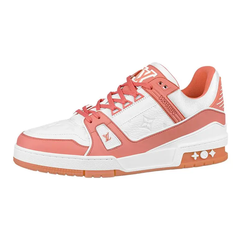 LOUIS VUITTON Trainer Sneakers Peach Pink