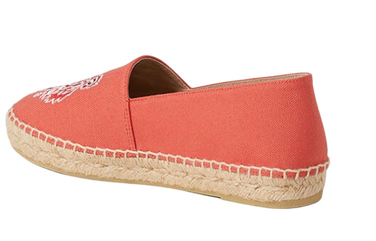 KENZO Tiger Canvas Espadrilles Women's Casual Shoes Women's Red
