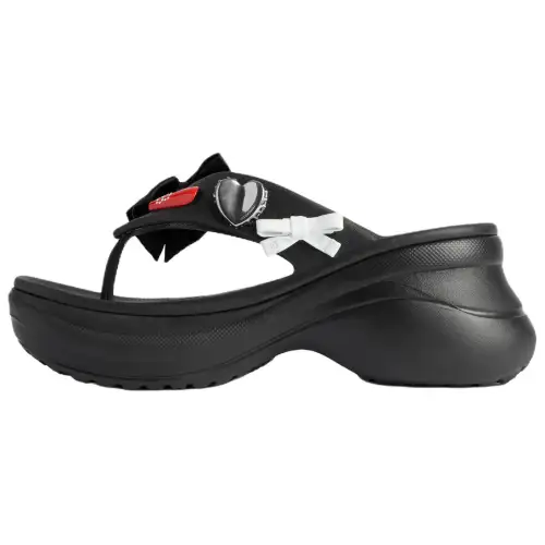 Balenciaga Platform Thong Croc Sandals Women's
