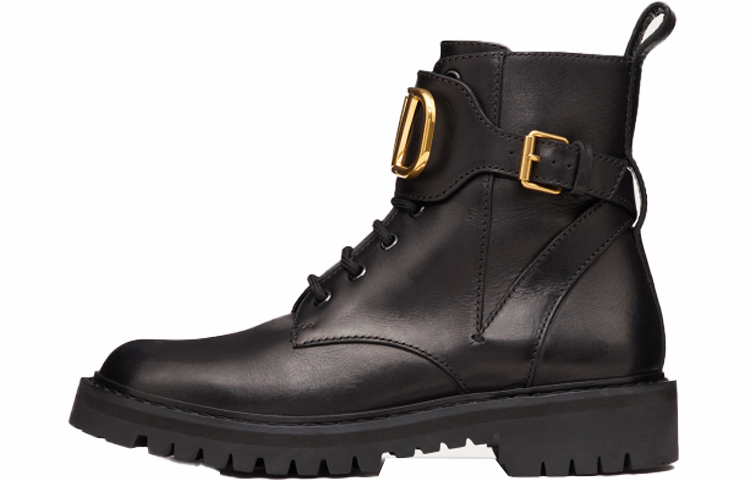Женские ботинки Valentino VLogo Signature GARAVANI (черные)