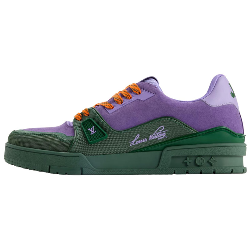 Мужские кеды Louis Vuitton LOUIS VUITTON Trainer (фиолетово-зеленый)