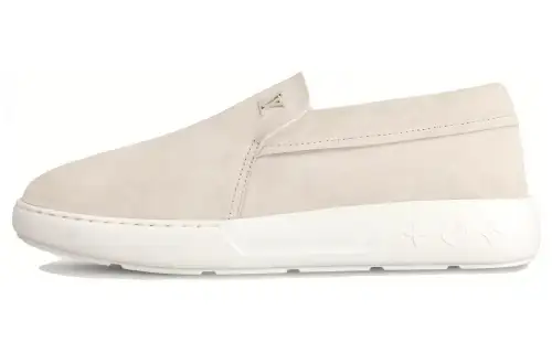 LOUIS VUITTON Pacific Suede Casual Shoes Men's Gray White