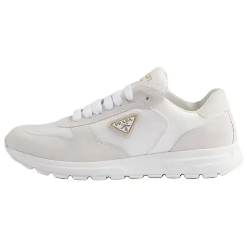 PRADA Re Nylon Prax 2.0 Leather, Suede Low top Casual Shoes Women's White