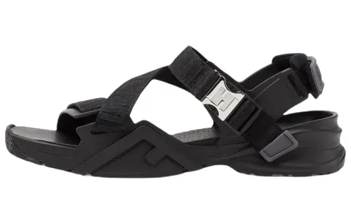 FENDI Flow FF Jacquard Touch Strapped Sandals