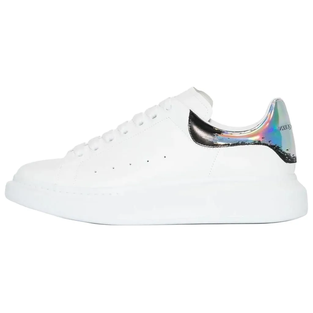 Alexander McQueen Oversized Sneakers 'White Black Silver'
