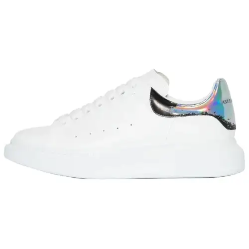 Alexander McQueen Oversized Sneakers 'White Black Silver'