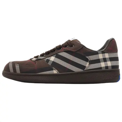 Burberry Terrace Low top Skateboard Shoes Men's Russet