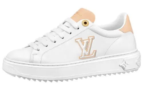 LOUIS VUITTON Time Out Low top Skateboard Shoes Women's White