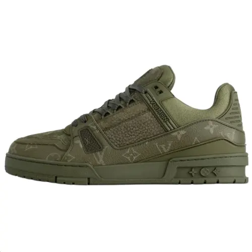 LOUIS VUITTON Trainer Low top Skateboard Shoes Unisex Green