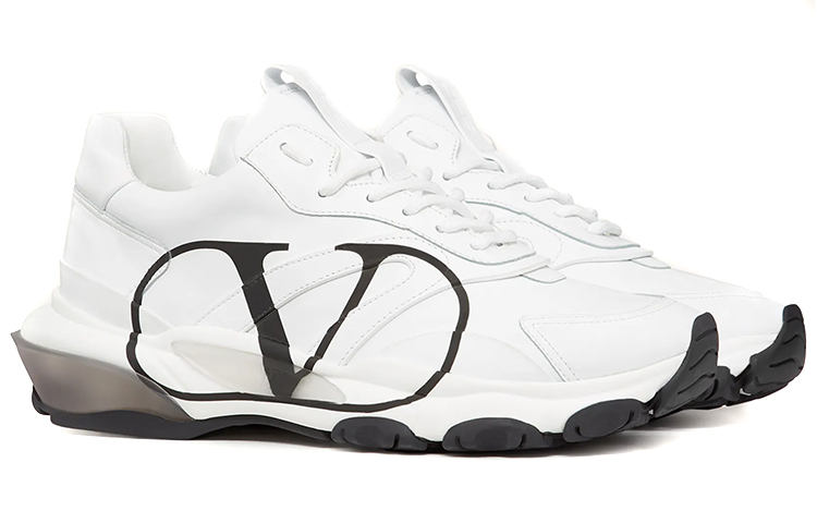 Мужские кроссовки Valentino VLogo Signature (белые) — фото 3