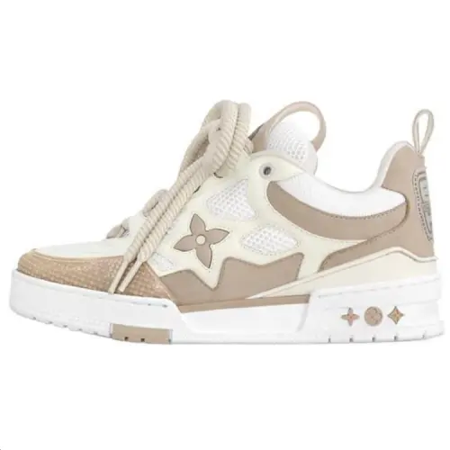 LOUIS VUITTON Skate Low top Skateboard Shoes Women's Light Umber