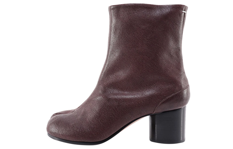Maison Margiela Tabi Leather Ankle Boots Women's Brown