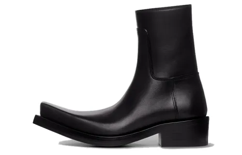 Balenciaga Santiago Booties 'Black Matte Calfskin'