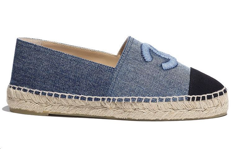 CHANEL Women's Casual Shoes Women's Denim Blue
