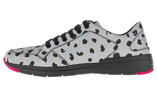 GUCCI Leather Low top Casual Shoes Men's Black Blue