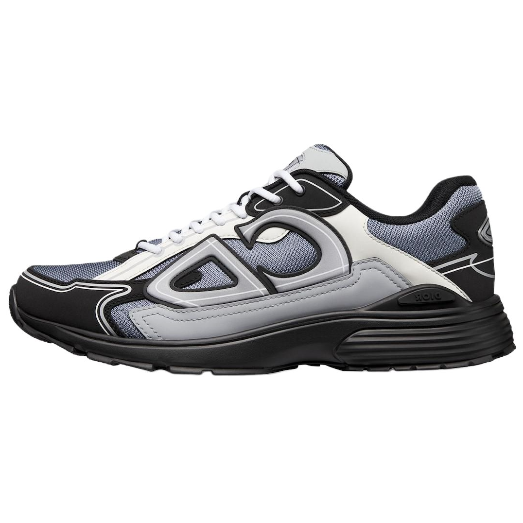 DIOR Dior B30 mesh round head lace Side letter logo Low top Life casual shoes Men's blue
