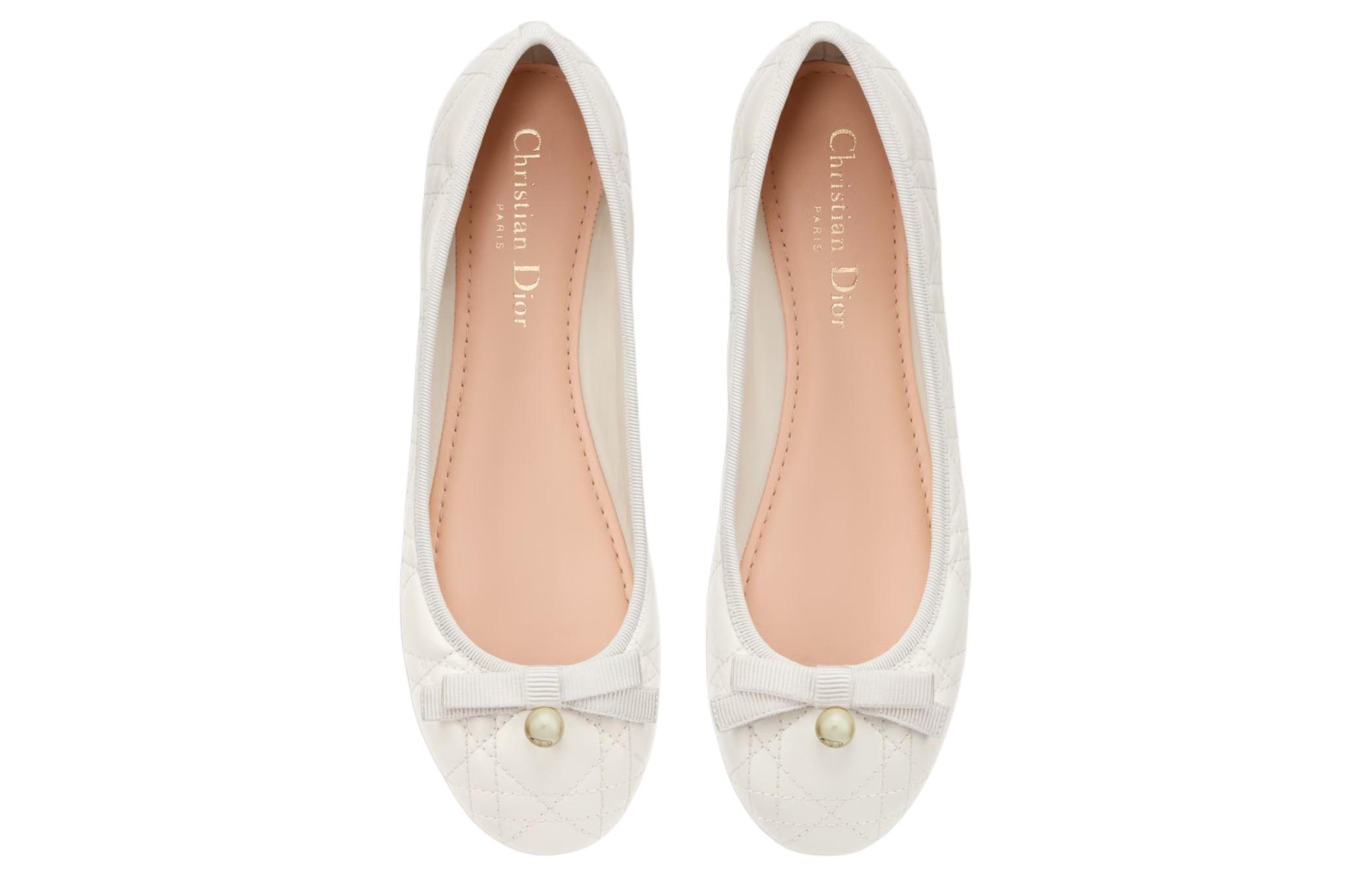 Женские лоферы Dior Leather Loafers (белые) — фото 5