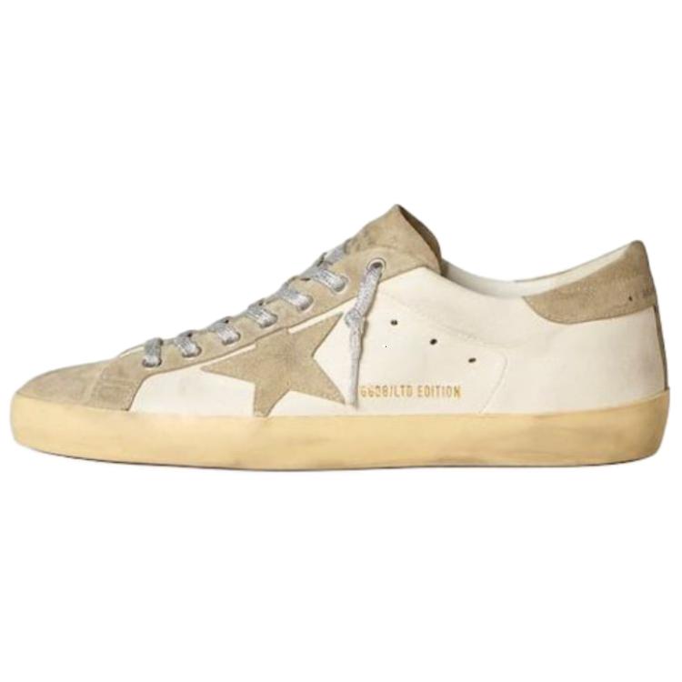 Женские кеды Golden Goose Super-Star (бело-серые)