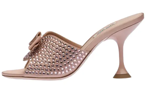 MIU MIU High Heels Women's Nude Pink