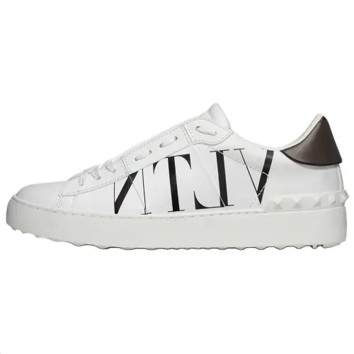 Valentino Women's Open Sneaker 'Logo Print - White'